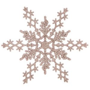 Hobby Lobby Pink Glitter Snowflake Decor
